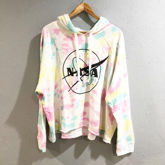 nasa hoodie tie dye